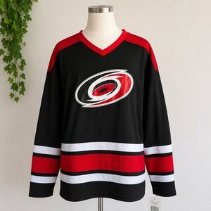 Carolina Hurricanes Youth Jersey 12-14 NHL Hockey Streetwear Red Black Fan Gear